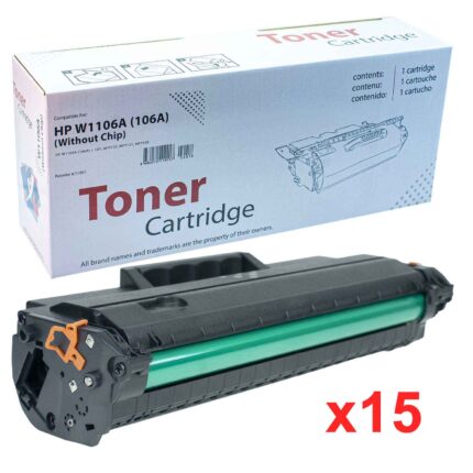 HP 106A 107w,135w,137w Muadil Toner (Çipsiz, Beyaz Kutu) - 1 KOLİ (15 ADET) 